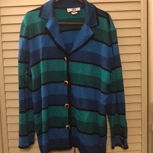 Colorful sweater blazer